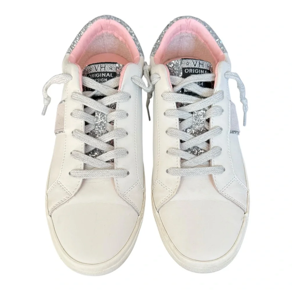 Vintage Havana Irmo Low Top Leather Suede Stripe White Sneakers Women’s Size 11